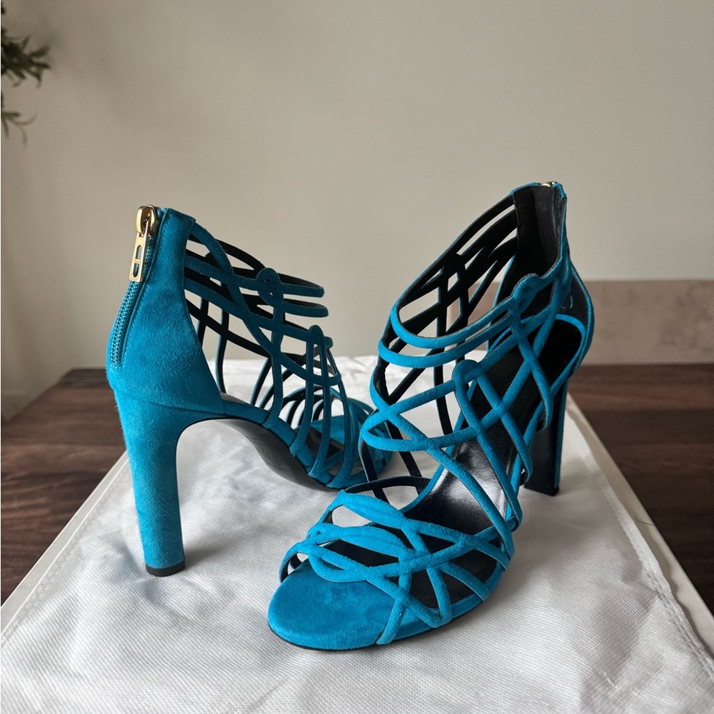 Hermes Suede Heel Sandals